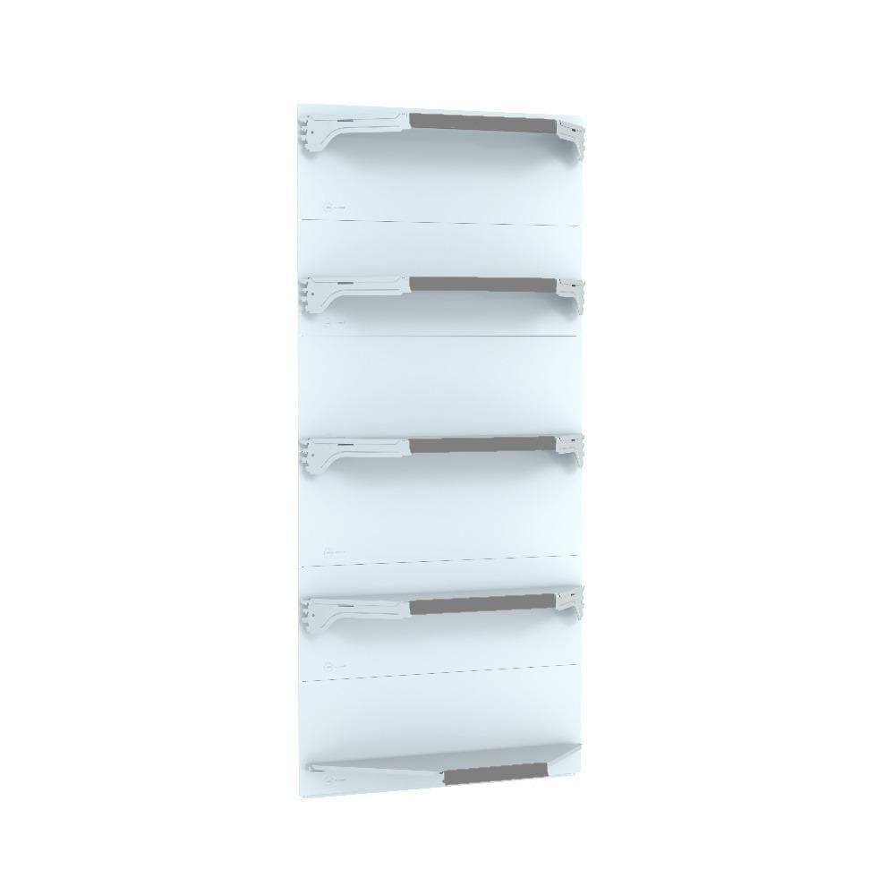 Kit 5 Bandejas Para Gondola Canto 170 Fit 40/60 Branco Pe Ci
