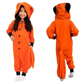 Kurama Raposa 9 Caudas Kigurumi Macacão Pijama Roupa Fantasia Cosplay Verão Infantil Oficial Naruto VIZ