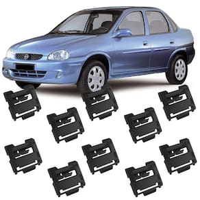 Kit 10 Grampos Presilhas P/ Friso De Teto Corsa Classic 2002 2003 2004 2005 2006 2007 2008 2009 2010