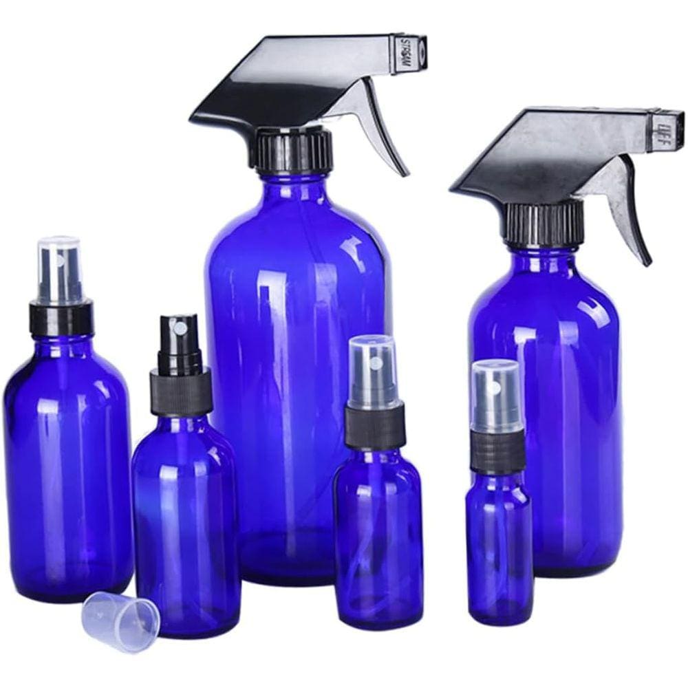 Frasco de mão cosmético para viagem, conjunto de 6 peças, frasco de spray de vidro