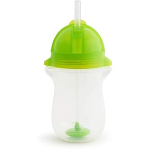 Copo Grande Com Canudo Click Lock Munchkin Verde