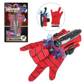 Luva Lança Teia Homem Aranha Luva Lança Dardos Ventosa Brinquedo Infantil Dardos Teia