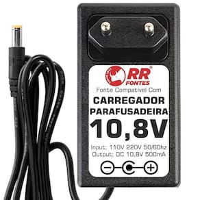 Fonte Carregador 10,8V Para Parafusadeira Dwt Skil Worker