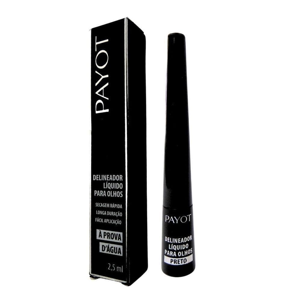 Delineador Líquido Olhos Payot Preto À Prova D`Água 2,5Ml