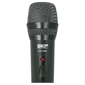 Microfone sem Fio de Mao, Frequencia VHF Alcance 50 Metros VHF695