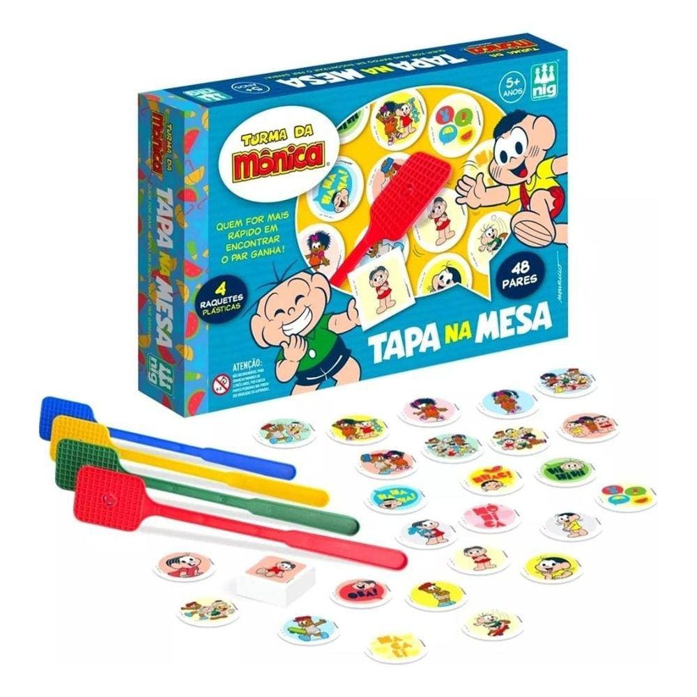 Jogo De Mesa Turma Da Mônica Tapa Na Mesa 48 Pares - NIG