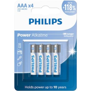 Pilhas Alcalinas AAA Blister com 4 Unidades LR03P4B/59
