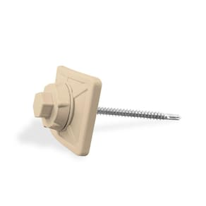 Kit Fixação Para Telha PVC com Parafuso 20 Unidades Lux Telhas Marfim