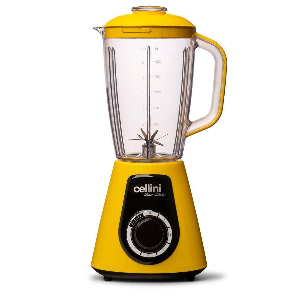 Liquidificador Cellini Super Blender 1000w Amarelo e Preto