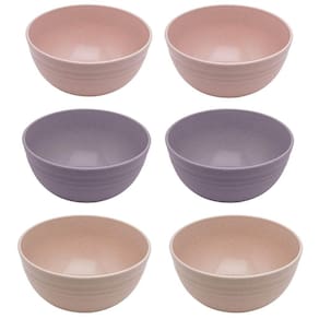 Kit 6 Cumbucas Bowl de Bambu 15x7cm Lyor Sobremesa Cereais Frutas Petiscos