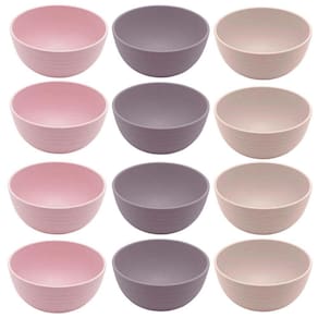 12 Bowls de Bambu Tigela Cumbuca 12x6cm Lyor Lines Sobremesa Petiscos Frutas