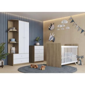 Dormitório Infantil Labirinto Rustico/Branco - Henn