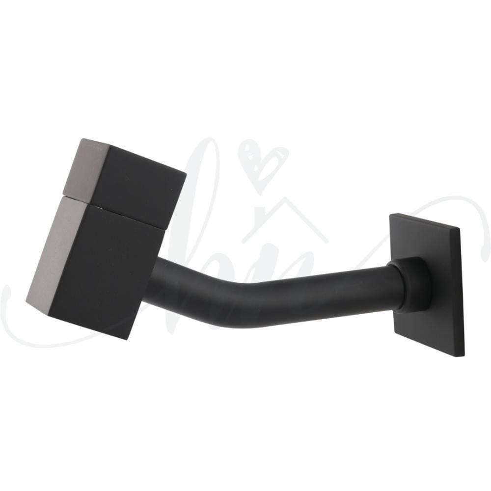 Torneira Banheiro De Parede Slim Quadrada Luxo Black Volta