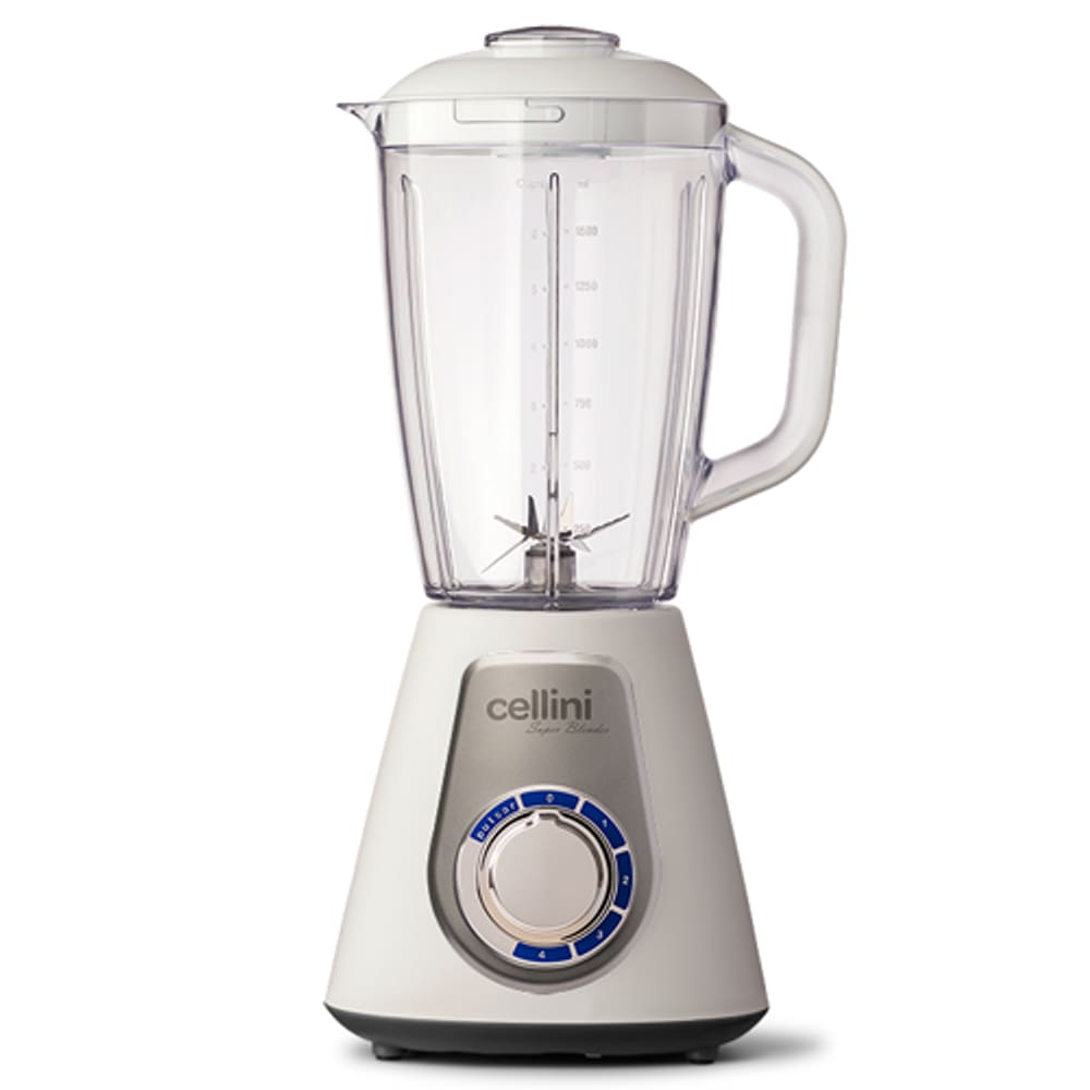 Liquidificador Cellini Super Blender 1000w Branco e Prata