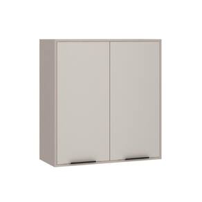 Armário Aéreo 80cm 2 Portas 1 Prateleira Stylo Luciane Móveis Cinammon-beige