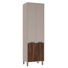 Paneleiro Simples 70cm 4 Portas Stylo Luciane Móveis Cinammon-cinammon-escarlate