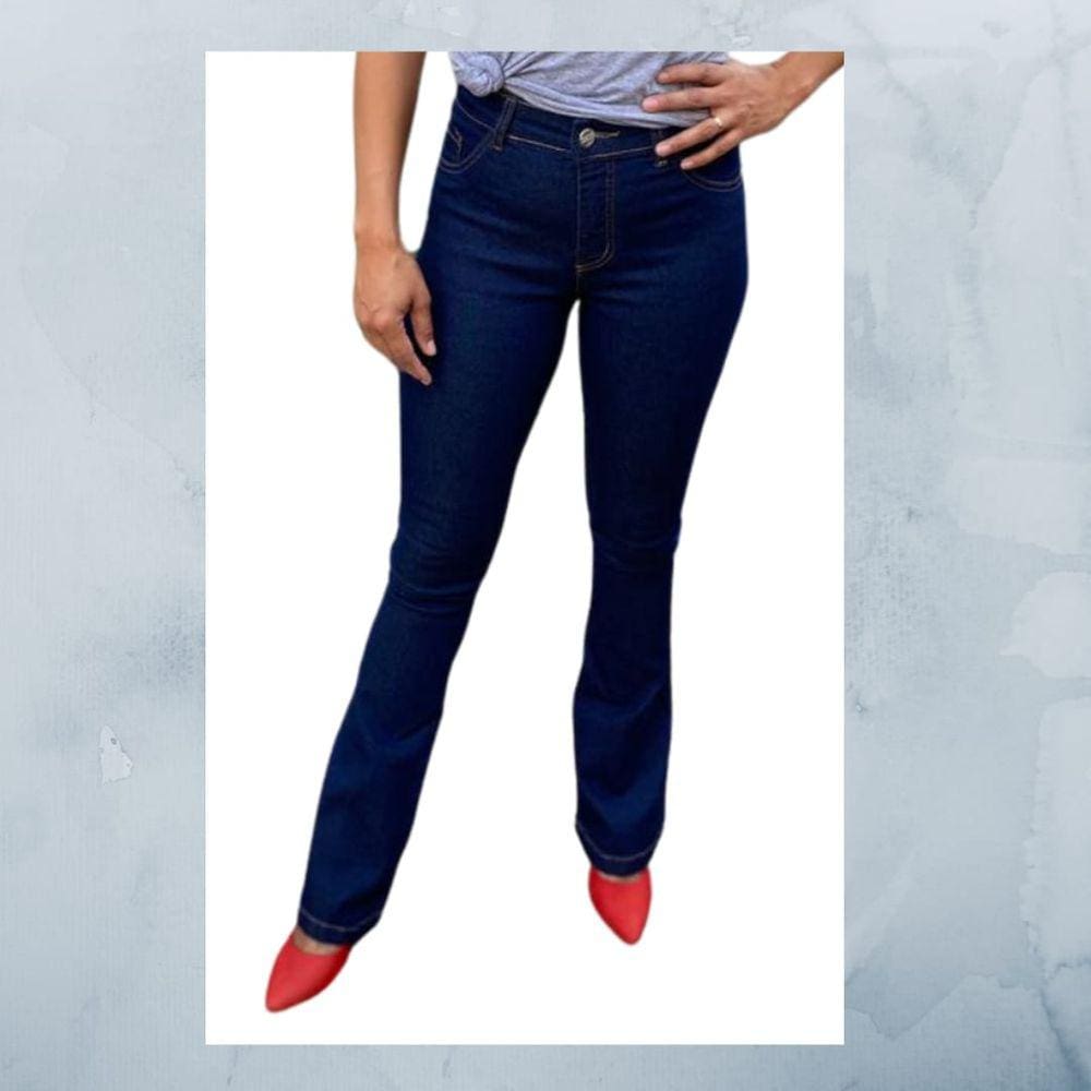 Calça Feminina Flare Azul Escuro - 1531