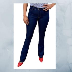 Calça Feminina Flare Azul Escuro - 1531