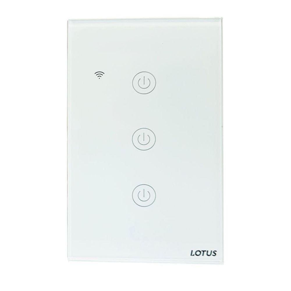 Interruptor Inteligente 3 Botões Wifi 4X2 - Branco 50/1