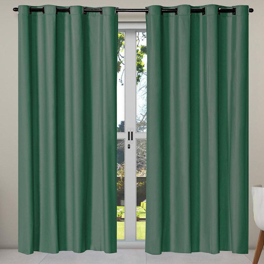 Cortina Blackout 100% Pvc 2,80M X 2,30M Verde Corta Luz