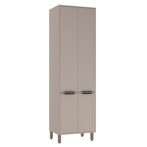 Paneleiro Simples 70cm 4 Portas Stylo Luciane Móveis Cinammon