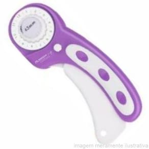 Cortador Circular Retrátil Com Lâmina De 45Mm Para Costura E Patchwork - Roxo