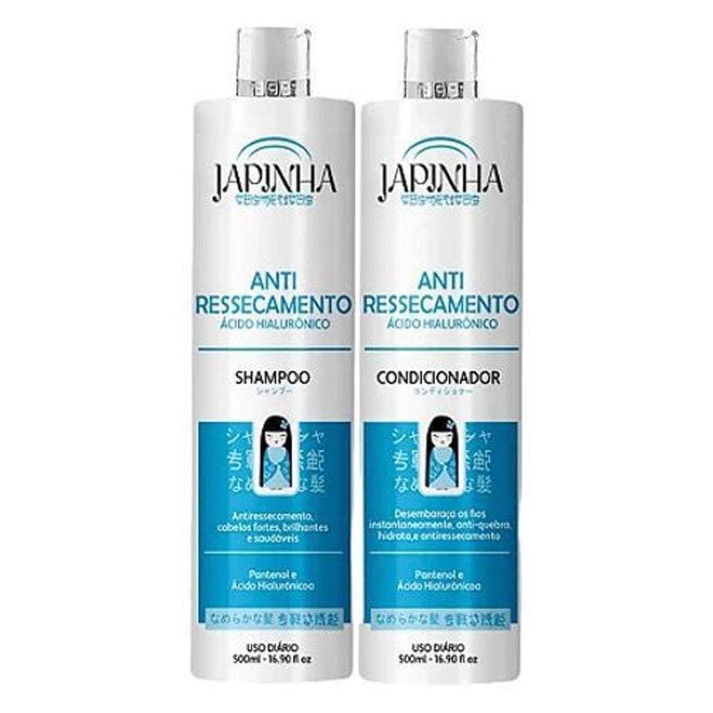Kit Japinha Shampoo E Condicionador Ácido Hialurônico 500Ml