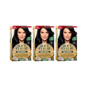 Coloraçao Soft Color 20 Preto-Kit C/3Un
