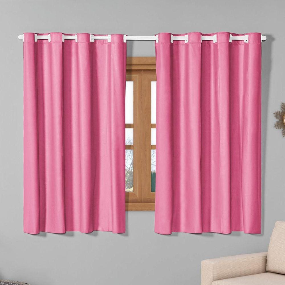 Cortina Blackout 100% Pvc 2,20M X 1,30M Pink