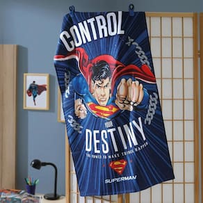 Toalha De Banho Infantil - Super Homem 24 - Felpuda - Dohler