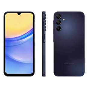 Smartphone Samsung Galaxy A15 128GB - Azul Escuro, 4G, RAM 4GB, Tela 6.5", Câmera 50MP + Selfie 13MP