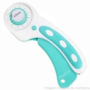 Cortador Circular Retrátil Com Lâmina De 45Mm Para Costura E Patchwork - Branco