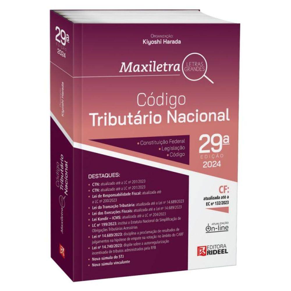 Código Tributário Nacional - Coleção Maxiletra - 2024 29ª Edição