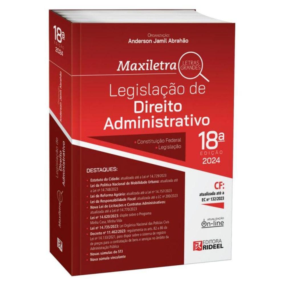 Legislação de Direito Administrativo - Coleção Maxiletra - 2024 18ª Edição