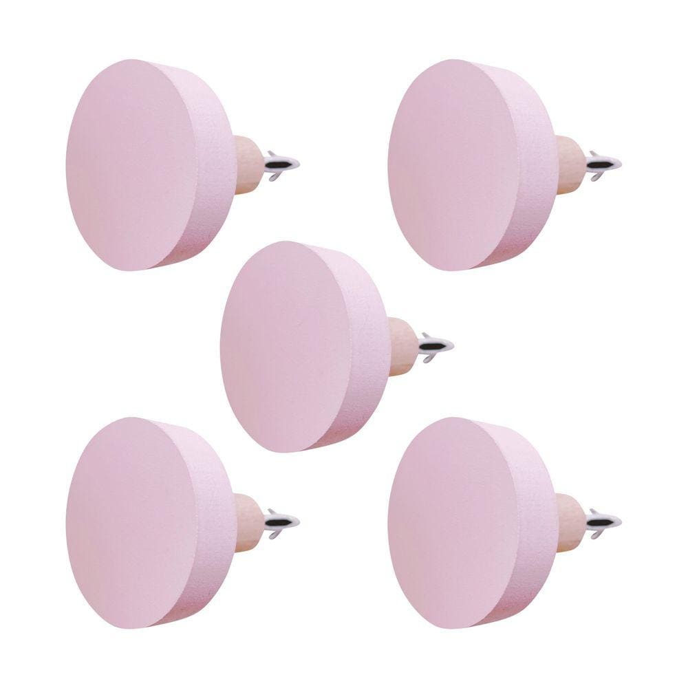 5 Ganchos bola pendurador cabide rosa bebê boho rosê nude