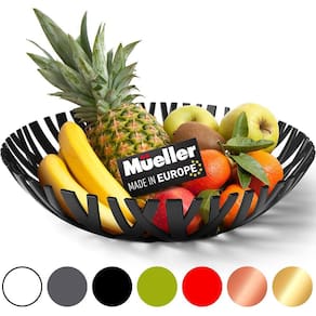 Cesta Frutas (Preto) - Elegância Europeia para Sua Cozinha
