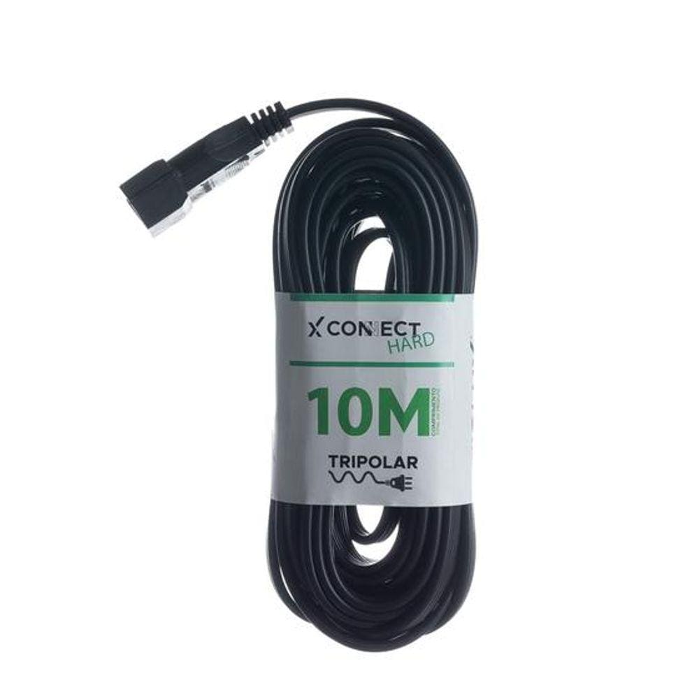 Extensão Connect Hard 10A Bipolar Preto Fiolux