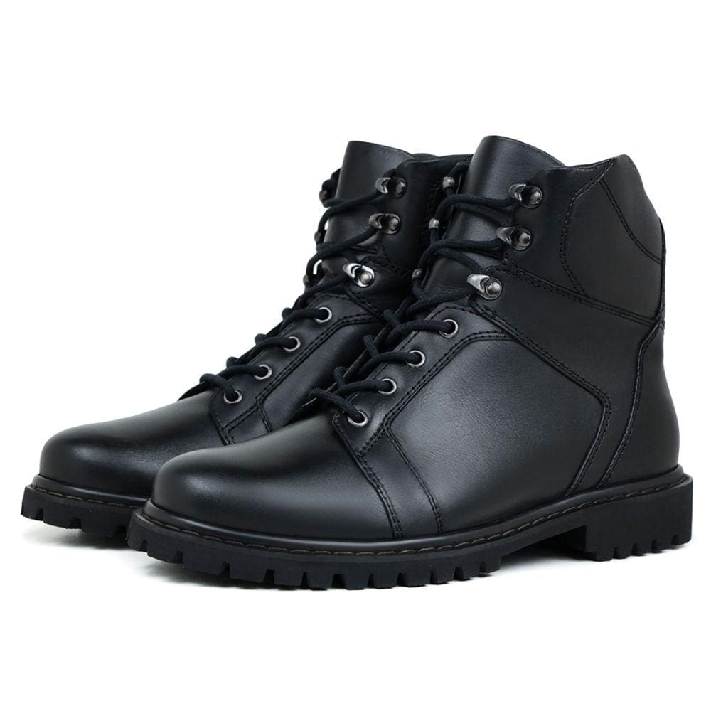 Bota Coturno Militar Masculino Sola Tratorada Costurada Com Cadarço Ótima Para Trabalho