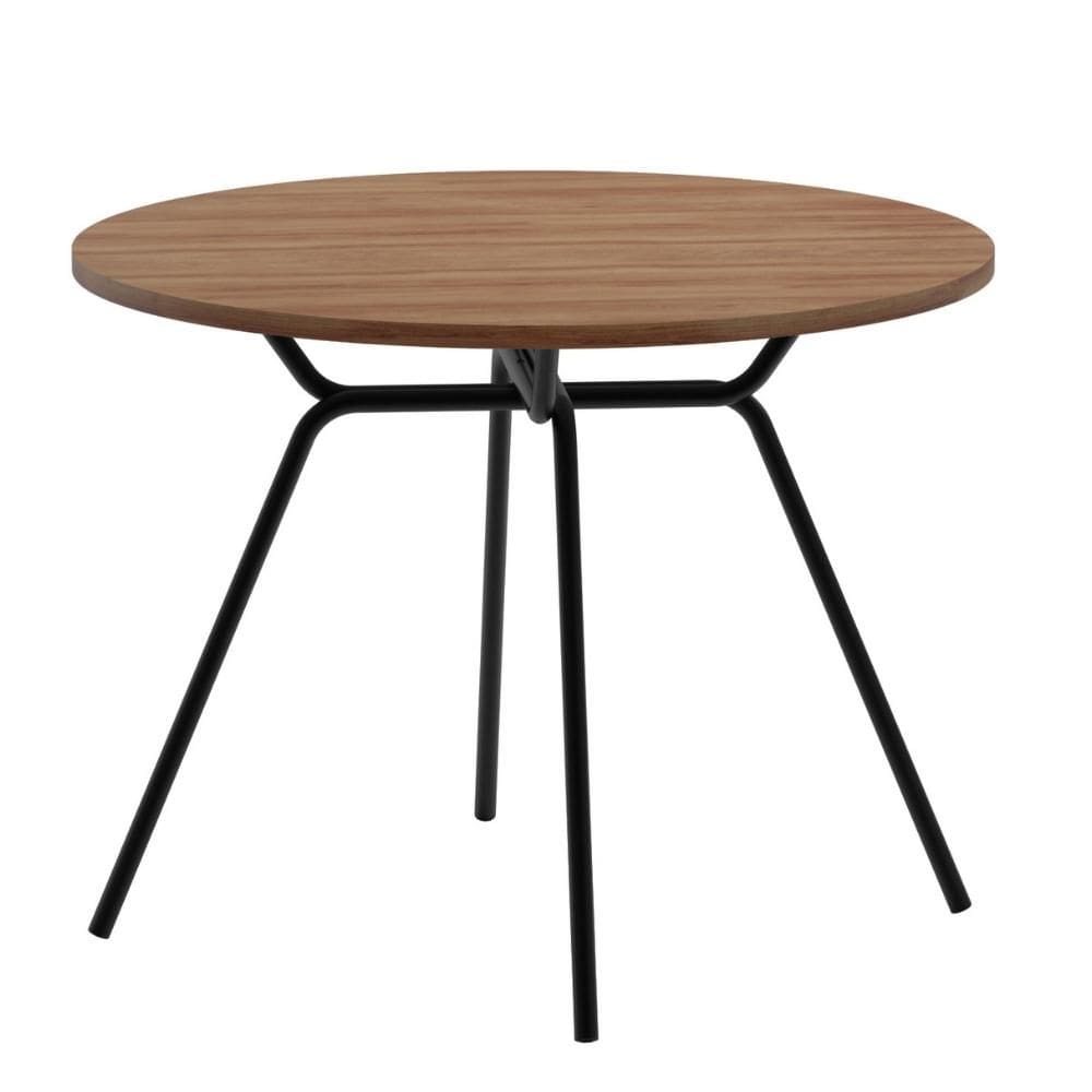 Mesa de Jantar Redonda 1m 1588 Carraro Freijó/Preto