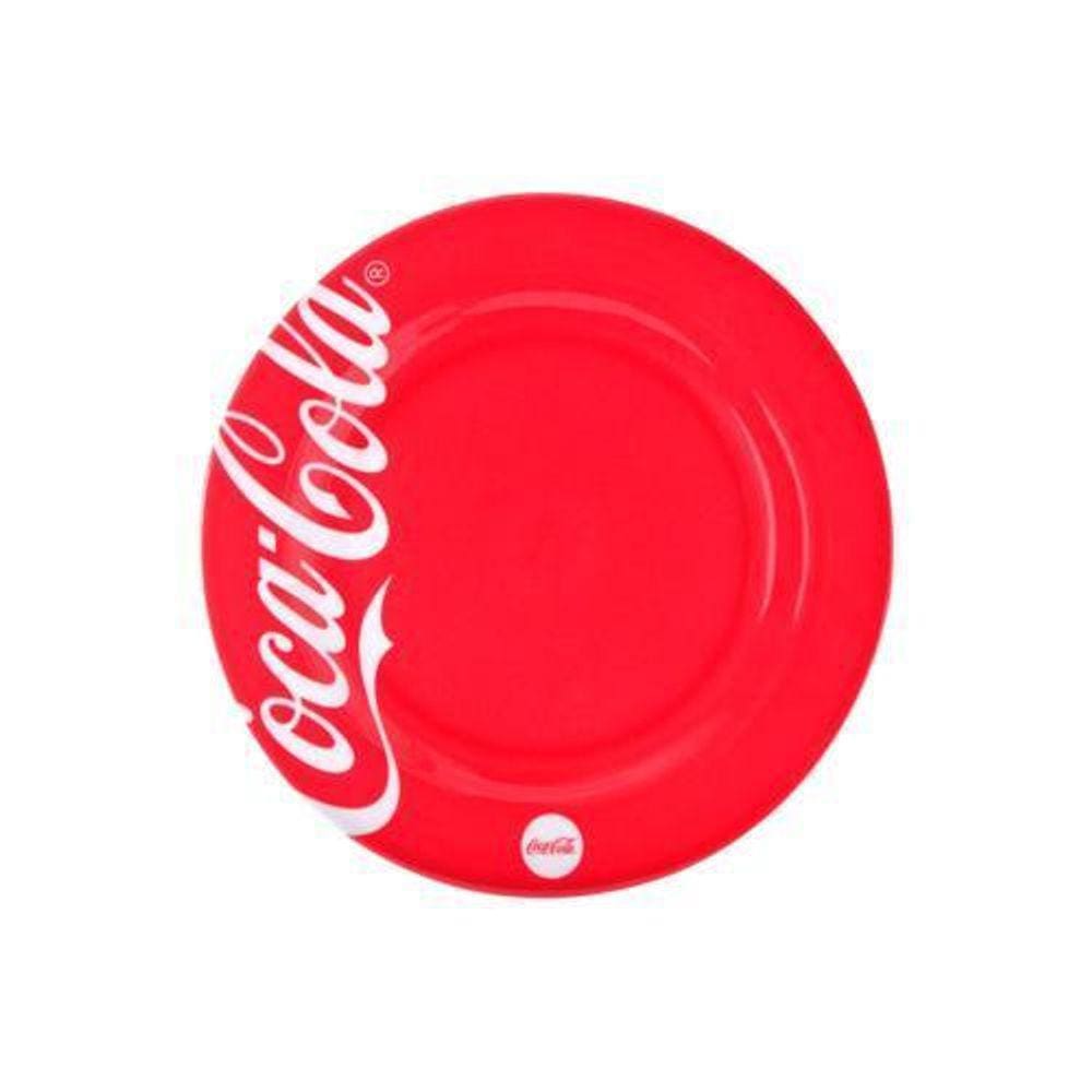 Prato Raso Melanina Coca Cola Vermelho 25Cm 9505006