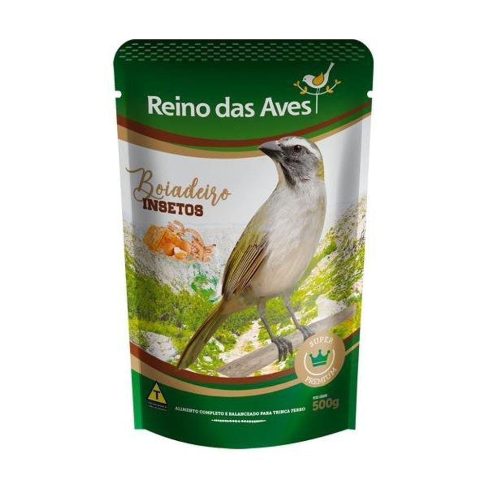 Ração Trinca Ferro Boiadeiro Insetos 500gr Reino Das Aves