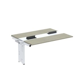 Complemento de Mesa Plataforma para Coworking para 2 Pessoas 150X120 Nogueira Casablanca/Branco