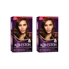 Coloraçao Koleston 40 Castanho Medio-Kit C/2Un