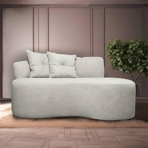 Sofá Orgânico 2 Lugares Living Plaza 1,80m Linho Bouclê Bege SOFA STORE