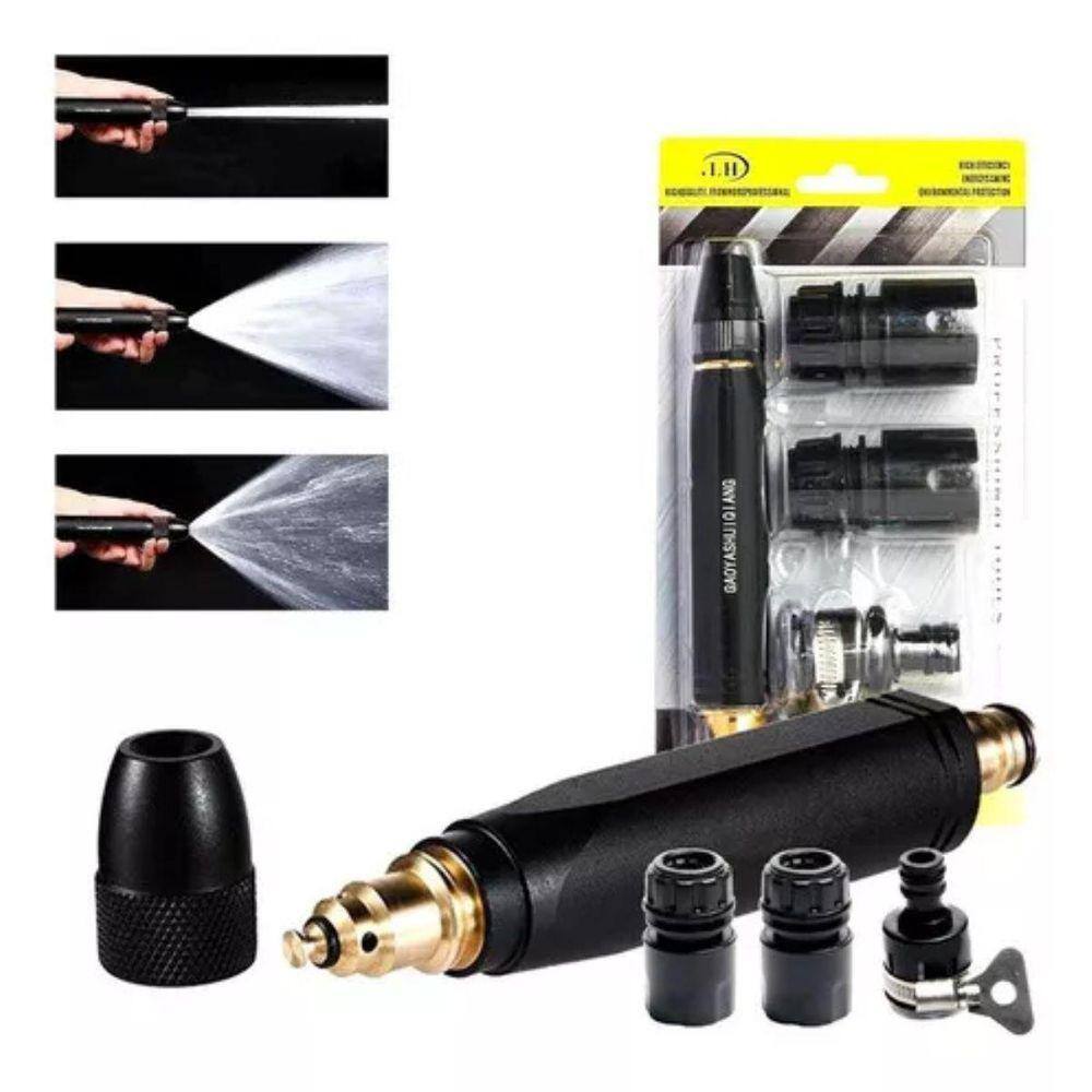 Kit Bico Para Mangueira Super Jet Esguicho Alta Pressão Água