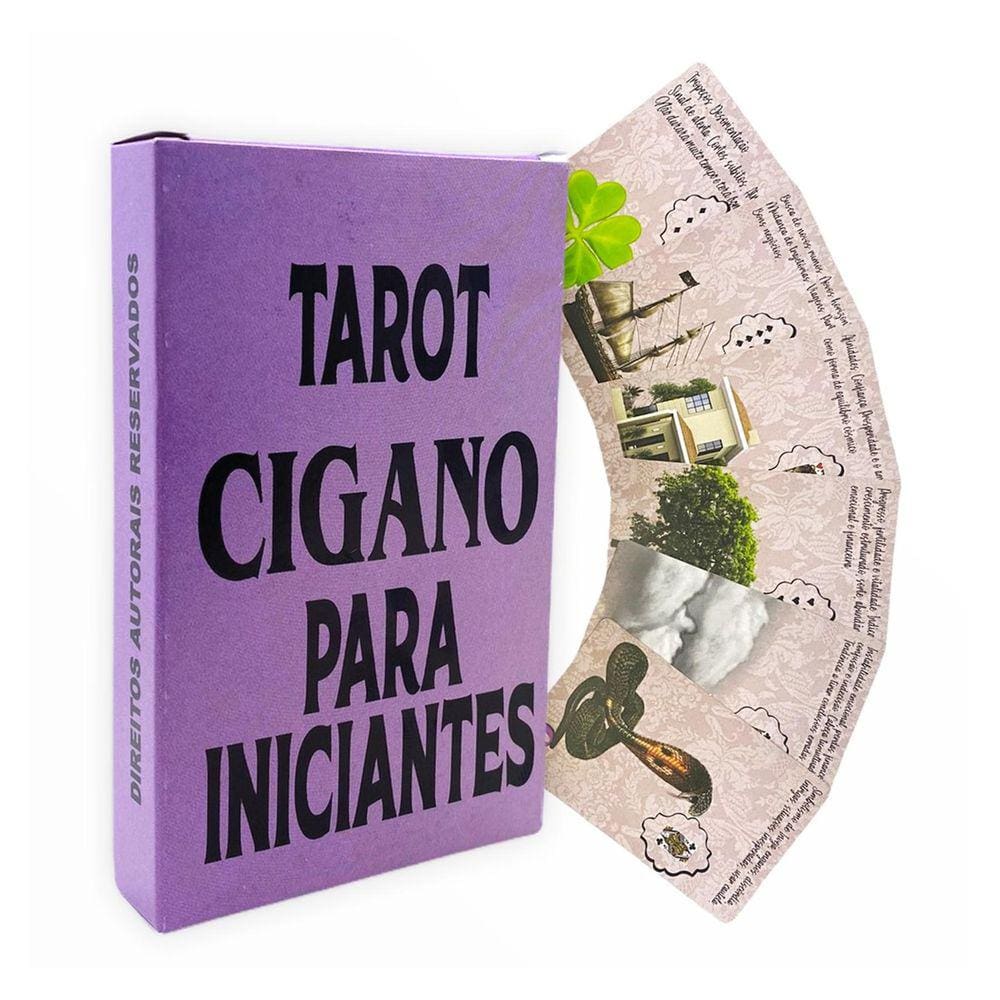 Baralho Tarot Cigano para Iniciantes Novo Com 36 cartas