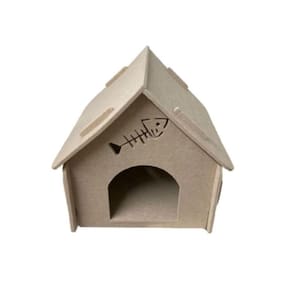 Casinha Pet De Feltro Gato Animal Pequeno Porte 42x40x39cm
