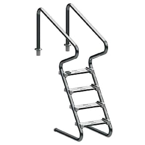 Escada para Piscina Confort 2 POL 4 Degraus INOX 022798 SODRAMAR