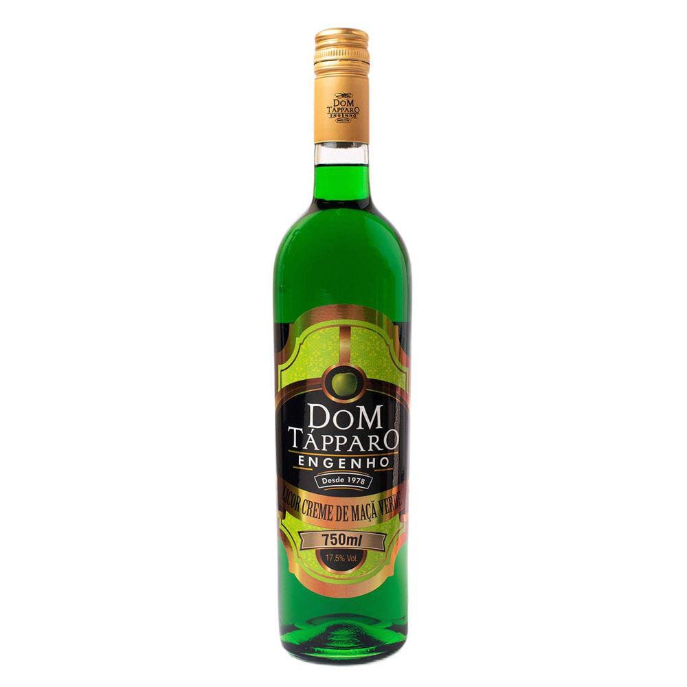 Licor Creme De Maçã Verde Doce Dom Tápparo 750ml
