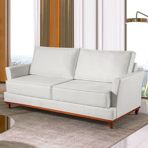 Sofá 3 Lugares 206cm M189 Living Tecido Impermeável Acqua Block